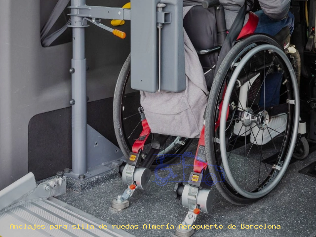 Fijaciones de silla de ruedas Almería Aeropuerto de Barcelona